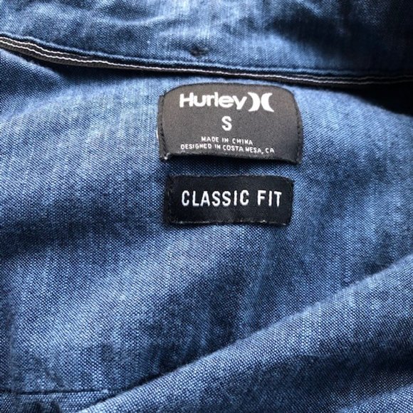 Hurley Mens One And Only Textured Classic Fit Short Sleeve Button Up Shirt - Picture 4 of 6